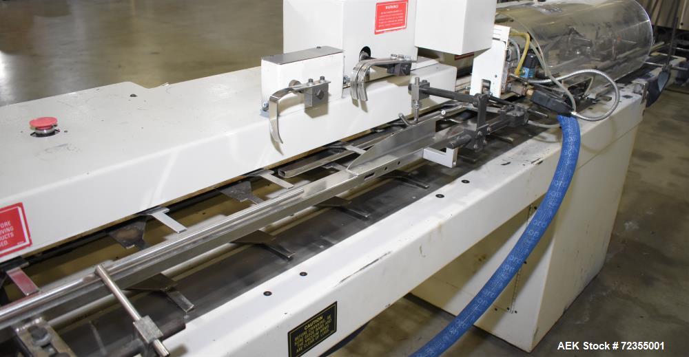 Used- Bivans Model 74G Vertuck Semi-Automatic Vertical Cartoner.